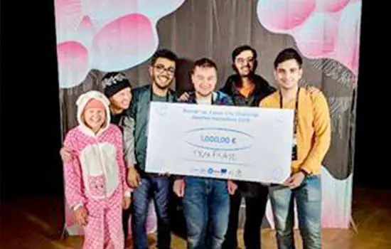 Student Achievement: Europe's largest Hackathon Won the Top Prize 
