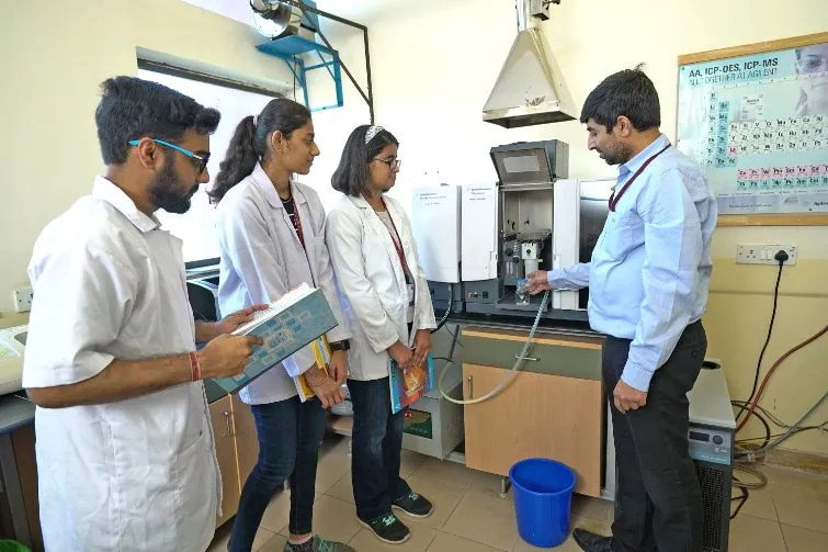 Students from different departments of the institute