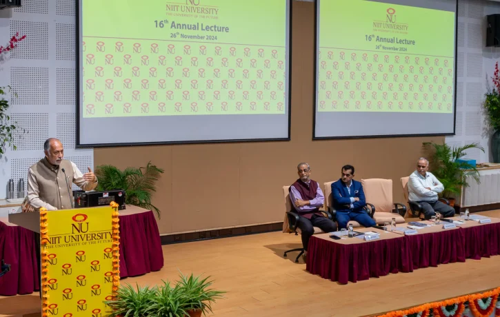 NIIT University hosts the 16th Annual Lecture by Amitabh Kant, G20 Sherpa and Former CEO NITI Aayog